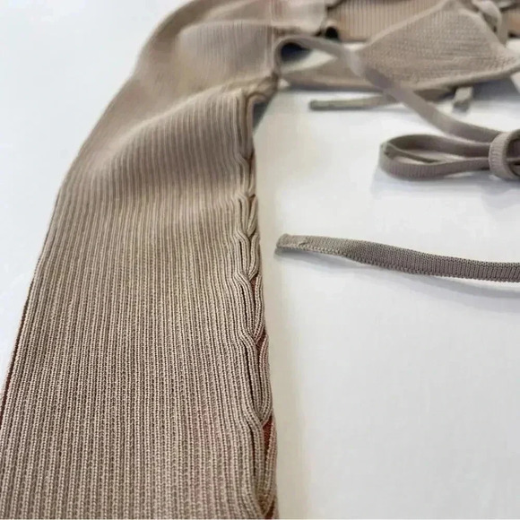 SER.O.YA Retrofête Dahlia Sweater Shrug Set Brown L NWT - Picture 9 of 13